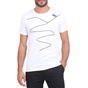 GREENWOOD-Ανδρική κοντομάνικη μπλούζα GREENWOOD ROADWAY λευκή