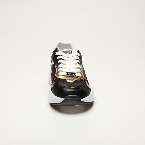 19V69 ITALIA-Γυναικεία sneakers 19V69 ITALIA  FI 20814001 μαύρα χρυσά