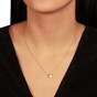 JEWELTUDE-Γυναικείο ασημένιο κολιέ JEWELTUDE 15580 δίσκος επιχρυσωμένο