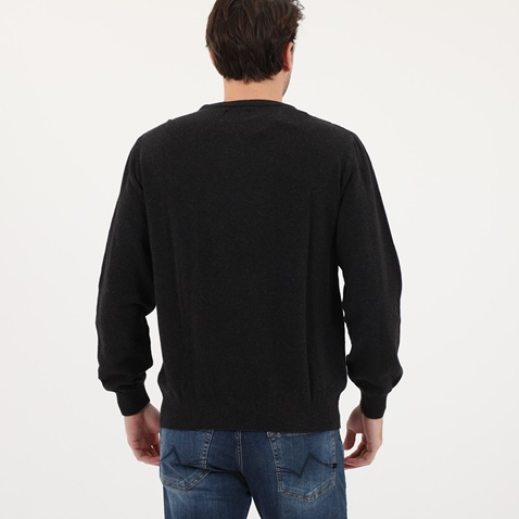 DORS-Ανδρική πλεκτή φούτερ μπλούζα DORS ανθρακί 