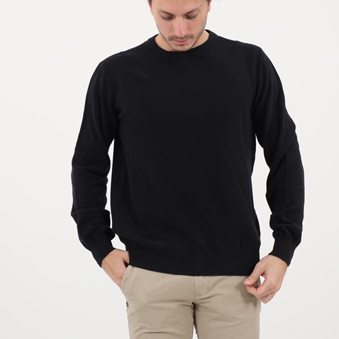 DORS-Ανδρική πλεκτή φούτερ μπλούζα DORS μαύρη