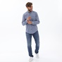 DORS-Ανδρικό πουκάμισο DORS 1031102.C01 γκρι μπλε