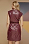 EDWARD JEANS-Γυναικείο mini φόρεμα EDWARD JEANS WP-N-DRS-W21-009 CATLIN-S μπορντό