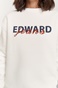EDWARD JEANS-Γυναικεία φούτερ μπλούζα EDWARD JEANS WP-N-FLS-W22-015 INGER λευκή