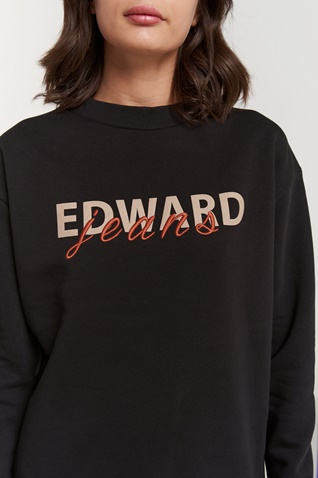 EDWARD JEANS-Γυναικεία φούτερ μπλούζα EDWARD JEANS WP-N-FLS-W22-015 INGER μαύρη