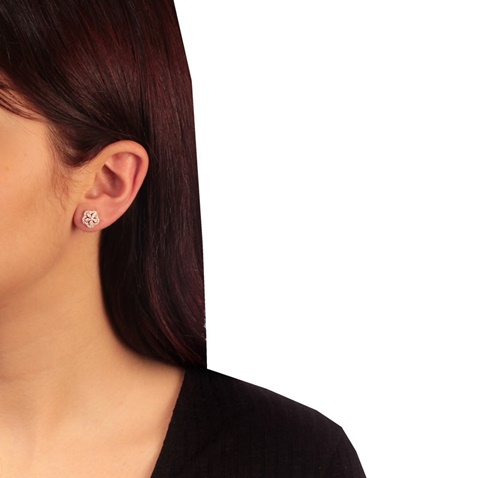 JEWELTUDE-Γυναικεία ασημένια καρφωτά σκουλαρίκια JEWELTUDE 12681 επιχρυσωμένα