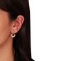 JEWELTUDE-Γυναικεία ασημένια σκουλαρίκια JEWELTUDE 14037 ροζ επιχρυσωμένα