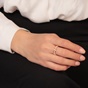 JEWELTUDE-Γυναικείο ασημένιο δαχτυλίδι JEWELTUDE 15761 βέρα ρόμβοι