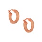JEWELTUDE-Γυναικεία ασημένια σκουλαρίκια JEWELTUDE 15817 στριφτοί κρίκοι