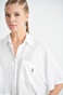 SUGARFREE-Γυναικείο cropped πουκάμισο SUGARFREE 22812106 λευκό