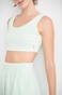 SUGARFREE-Γυναικείο cropped top SUGARFREE 22812255 πράσινο ανοιχτό