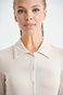 SUGARFREE-Γυναικείο μακρυμάνικο πουκάμισο κορμάκι SUGARFREE 22846061 εκρού