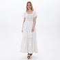 ATTRATTIVO-Γυναικείο μακρύ φόρεμα ATTRATTIVO 9914428 λευκό