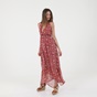 ATTRATTIVO-Γυναικείο μακρύ φόρεμα ATTRATTIVO 9914623 κόκκινο