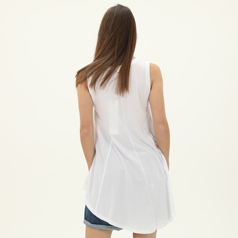 'ALE-Γυναικεία μακριά μπλούζα 'ALE 81032360 λευκή