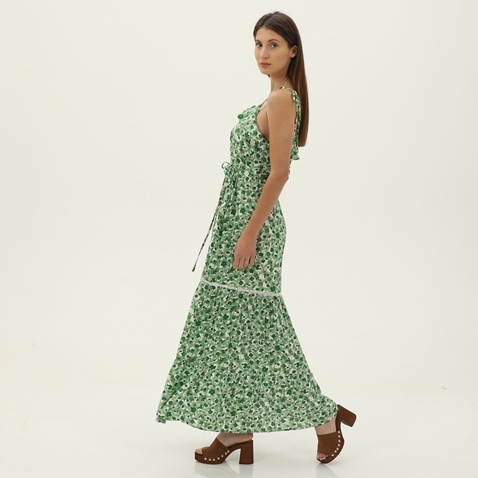 ATTRATTIVO-Γυναικείο μακρύ φόρεμα ATTRATTIVO 9914415 πράσινο