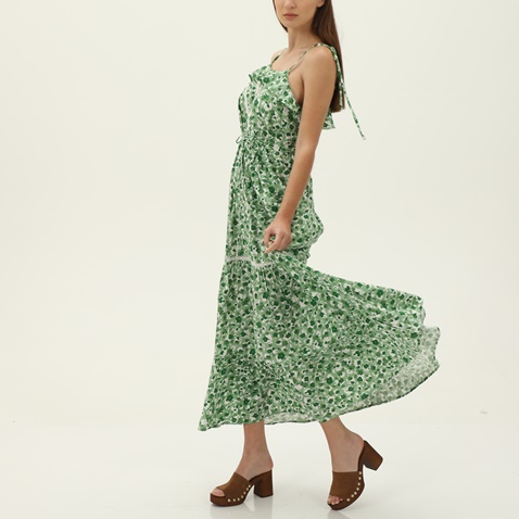 ATTRATTIVO-Γυναικείο μακρύ φόρεμα ATTRATTIVO 9914415 πράσινο