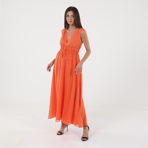 'ALE-Γυναικείο maxi φόρεμα 'ALE 81295814 πορτοκαλί