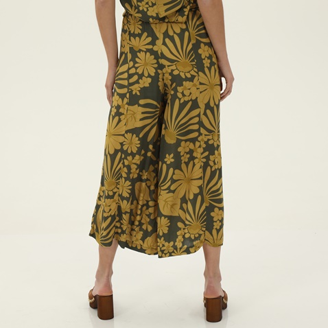 'ALE-Γυναικεία jupe culotte 'ALE 81374078 πράσινη κίτρινη floral