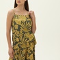 'ALE-Γυναικείο top 'ALE 81374470 πράσινο κίτρινο floral