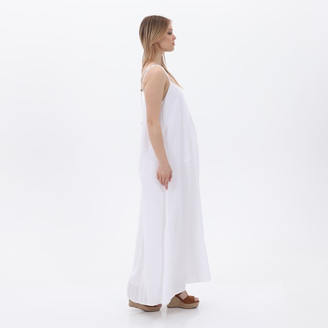 'ALE-Γυναικείο μακρύ φόρεμα 'ALE 81461830 λευκό
