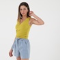 'ALE-Γυναικεία αμάνικη μπλούζα 'ALE 81572426 κίτρινη