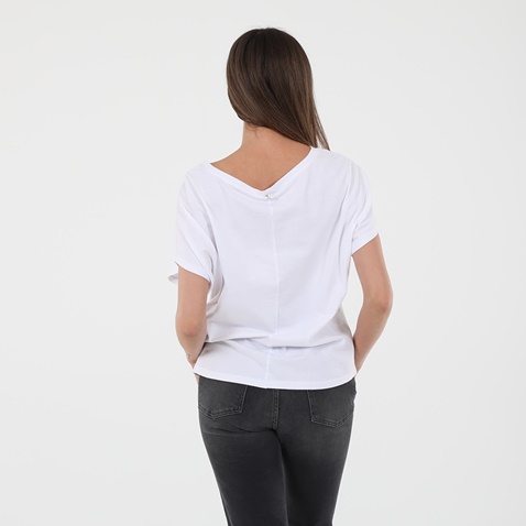 'ALE-Γυναικεία κοντομάνικη μπλούζα 'ALE 8914227 λευκή