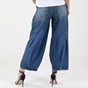 'ALE-Γυναικεί jean cropped παντελόνι 'ALE 8914315 μπλε