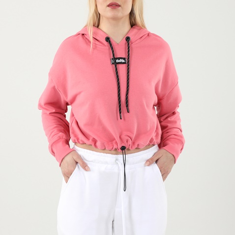 BODYTALK-Γυναικεία cropped φούτερ μπλούζα BODYTALK 1212-903025 BDTKW LOOSE ροζ