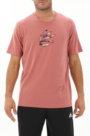 UNDER ARMOUR-Ανδρικό αθλητικό t-shirt UNDER ARMOUR 1376806 UA CURRY COMIC FILL SS κόκκινο