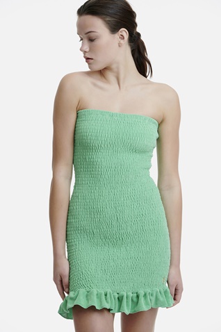 SUGARFREE-Γυναικείο mini φόρεμα terry SUGARFREE 20814141 πρασίνο