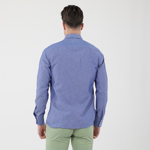 GREENWOOD-Ανδρικό πουκάμισο GREENWOOD 04231001 μπλε