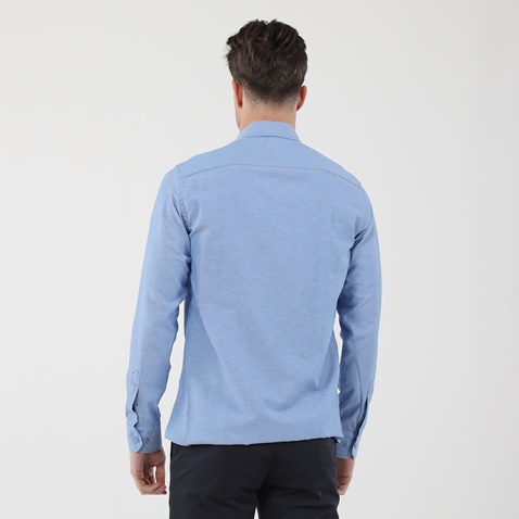 GREENWOOD-Ανδρικό oxford πουκάμισο GREENWOOD 04231002 μπλε