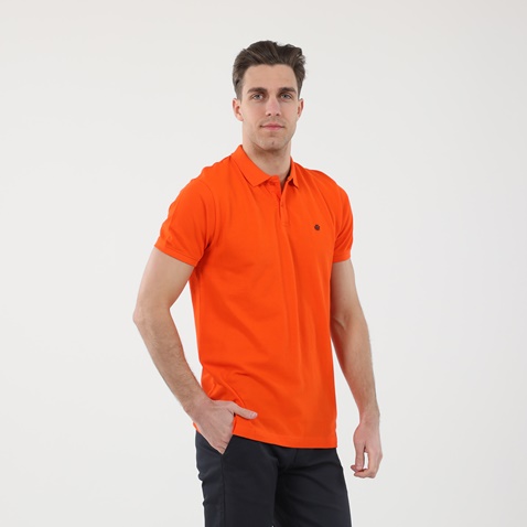 DORS-Ανδρική polo μπλούζα DORS 1132001.C05 πορτοκαλί