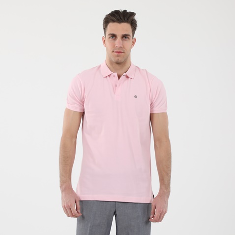 DORS-Ανδρική polo μπλούζα DORS 1132001.C08 ροζ