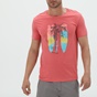 RUN-Ανδρικό t-shirt RUN 21K9083201 κοραλί