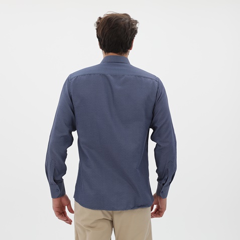 MARTIN & CO-Ανδρικό πουκάμισο MARTIN & CO 122-52-1160 REGULAR FIT μπλε