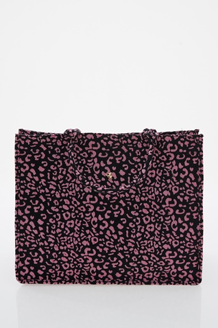SUGARFREE-Μεγάλη τσάντα shopper παραλίας SUGARFREE 22819176 μαύρη ροζ