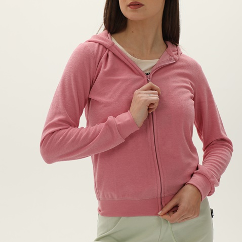 SUGARFREE-Γυναικεία πετσετέ ζακέτα SUGARFREE 22813032 ροζ