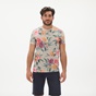 GANT-Ανδρικό t-shirt GANT 2023044 Dahlia Print μπεζ floral
