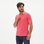 GANT-Ανδρική polo μπλούζα GANT 2052028 Sunfaded Pique Rug ροζ