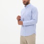 GANT-Ανδρικό πουκάμισο GANT 3013190 Reg Fil Coupe Dot Bd γαλάζιο πουά