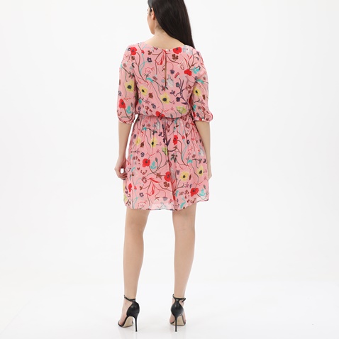GANT-Γυναικείο mini φόρεμα GANT 4503181 Wild Floral Boatneck ροζ
