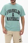 FRANKLIN & MARSHALL-Ανδρικό t-shirt FRANKLIN & MARSHALL JM3011.000.1009P01 πράσινο