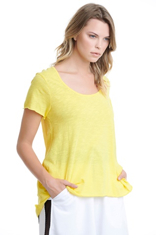 BODYTALK-Γυναικείο t-shirt BODYTALK 1201-903528 κίτρινο