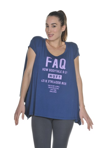 BODY TALK-Γυναικείο t-shirt BODYTALK 161-909728 μπλε