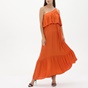 ATTRATTIVO-Γυναικείο μακρύ φόρεμα ATTRATTIVO 91437863 πορτοκαλί