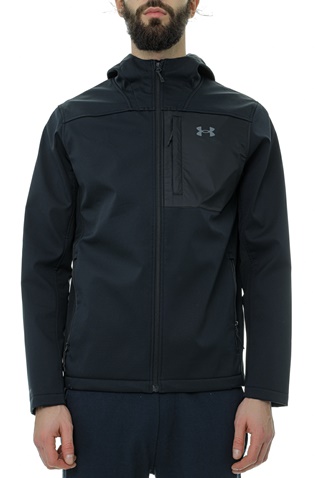 UNDER ARMOUR-Ανδρικό αθλητικό jacket UNDER ARMOUR 1371587 UA CGI Shield 2.0 Hooded μαύρο