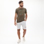 BATTERY-Ανδρικό t-shirt BATTERY 21K9107201 SJ47 λαδί
