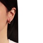 JEWELTUDE-Γυναικεία ασημένια σκουλαρίκια huggies JEWELTUDE 15636 ροζ